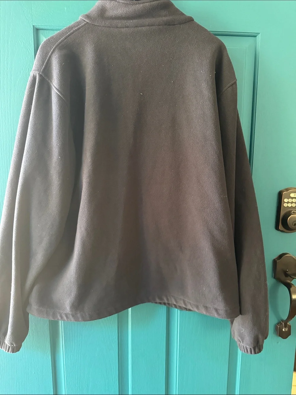 Carmel California - black fleece Full-Zip Jacket. Large.